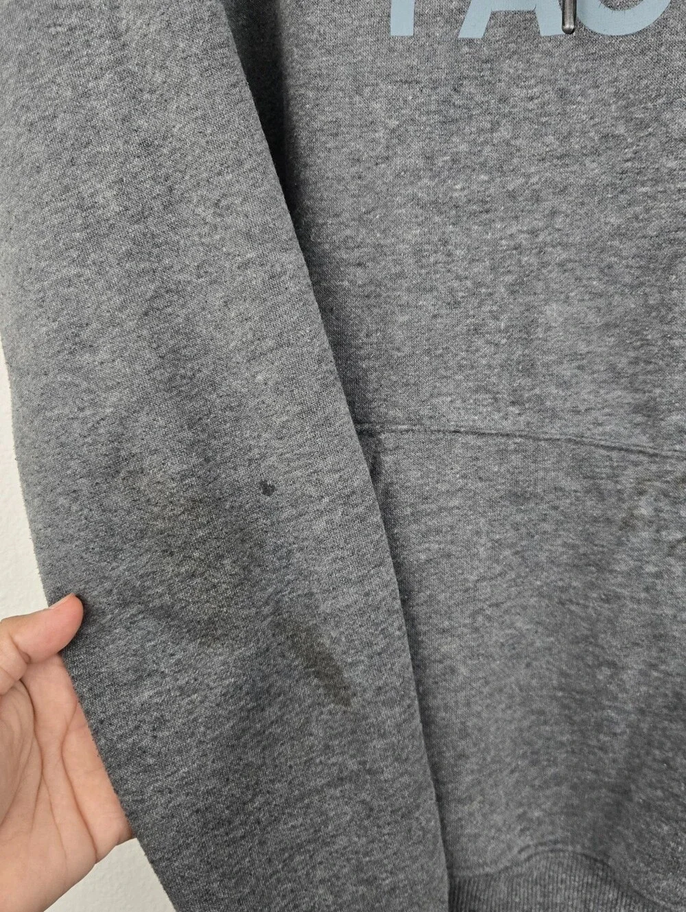 Gray The North Face Pullover Hoodie